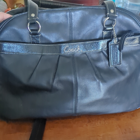 Coach Handbags - Coach Addison Black Leather Purse/ Diaper Bag